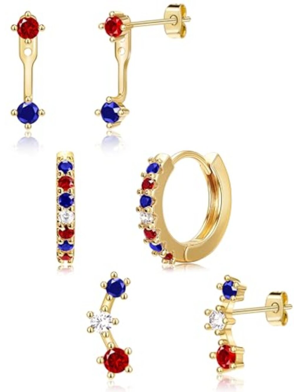 3 Pairs Dainty Small Earrings for Women Trendy‎